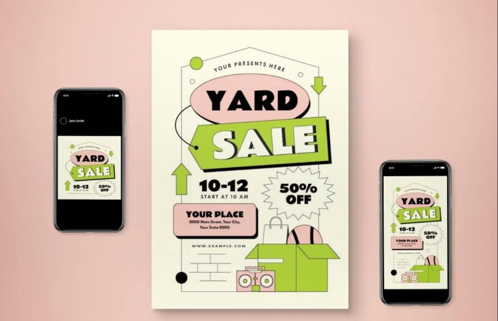 Yard Sale Promotional Set