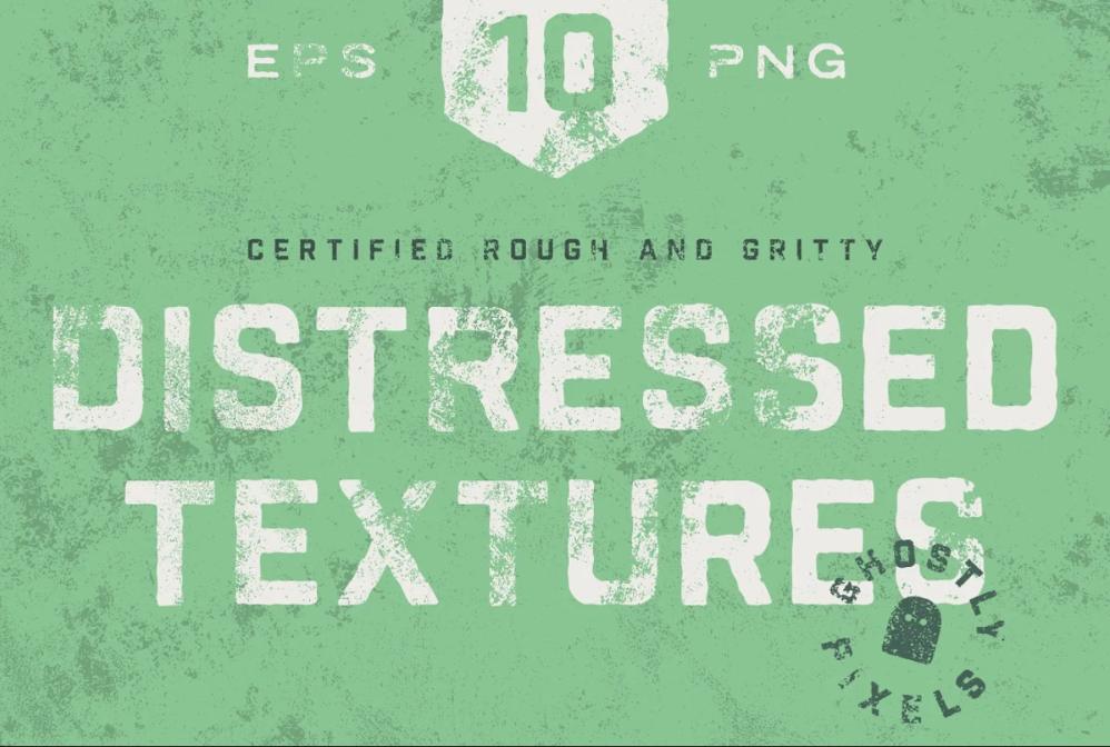 10 Distressed Textures Set