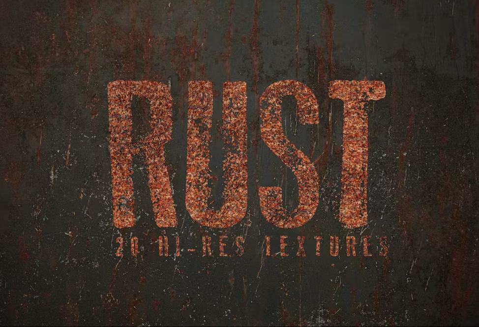 20 High Resolution Rust Textures