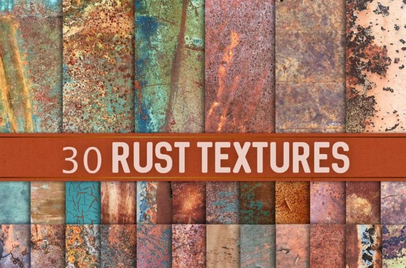 30 Distressed Rust Textures