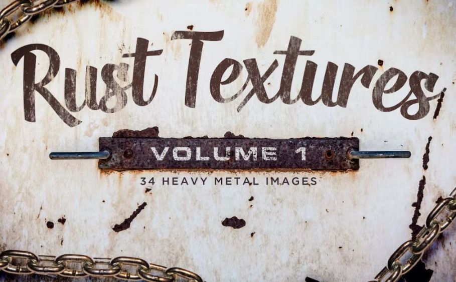 34 Heavy Metal Textures Set