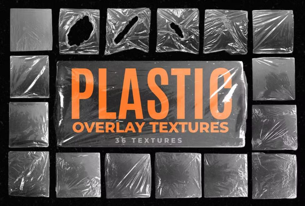 36 Old Plastic Overlays