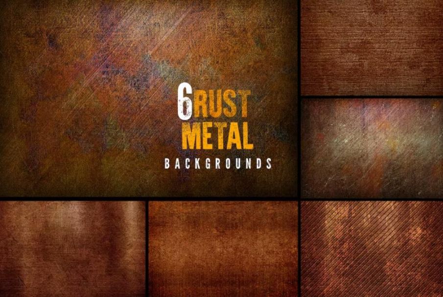 6 Rust Metal Background Designs