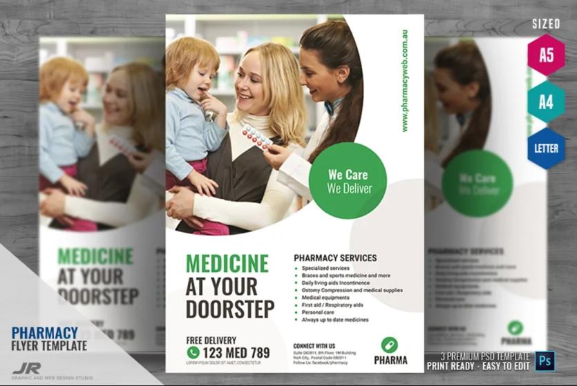 A4 Medicine Flyer Template