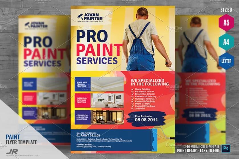 A4 and A5 Services Flyer Design