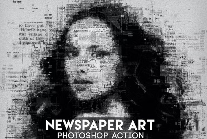 Abstract Nespaper Art background