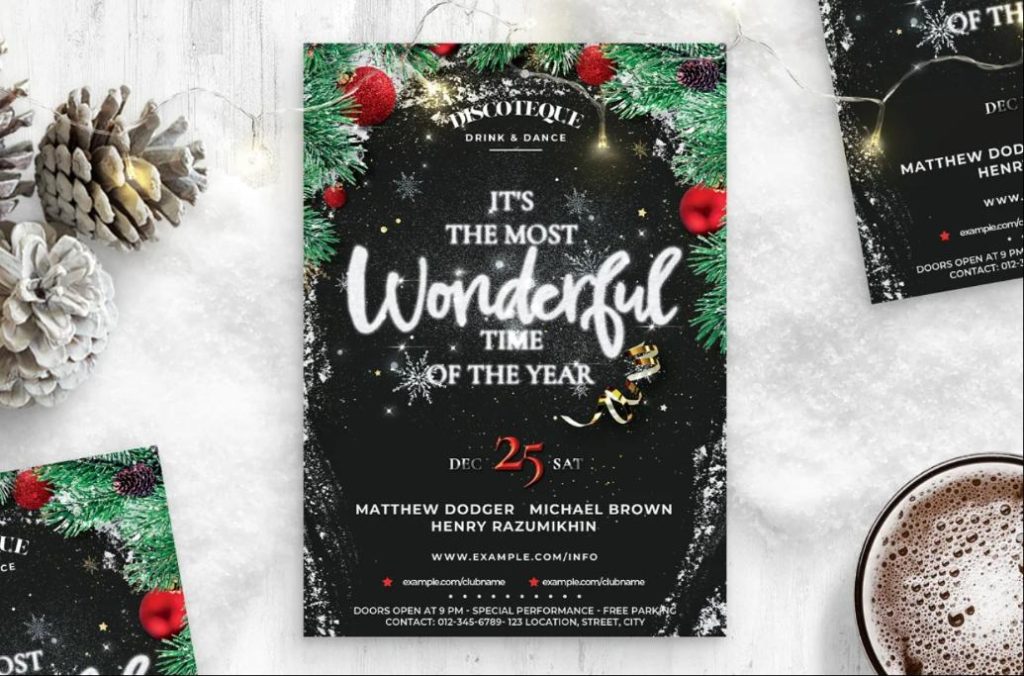 Attractive Christmas Event Flyer Template