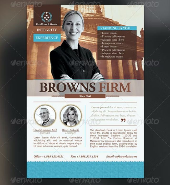 Best Law Company Poster Design