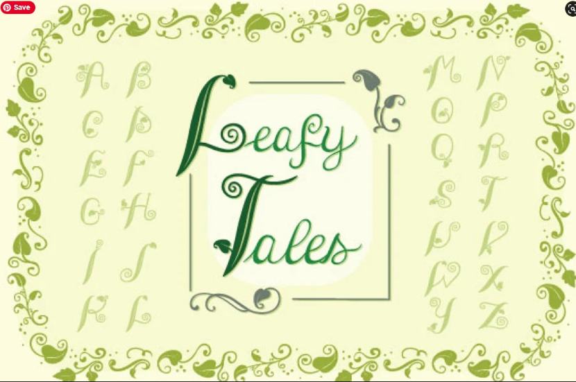Best Leaft Style Display Fonts