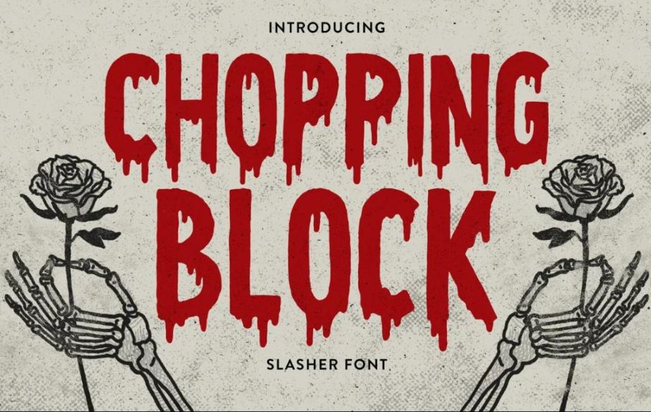 Blood Dripping Style Font