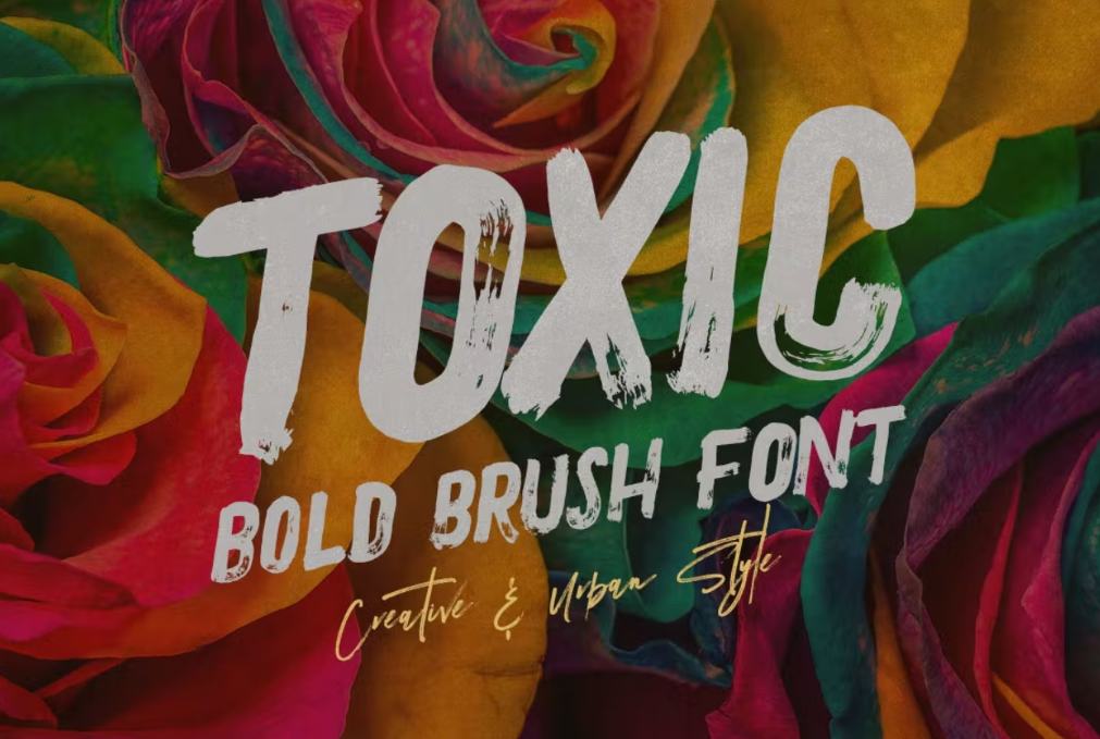 Bold Brush Style Typefaces
