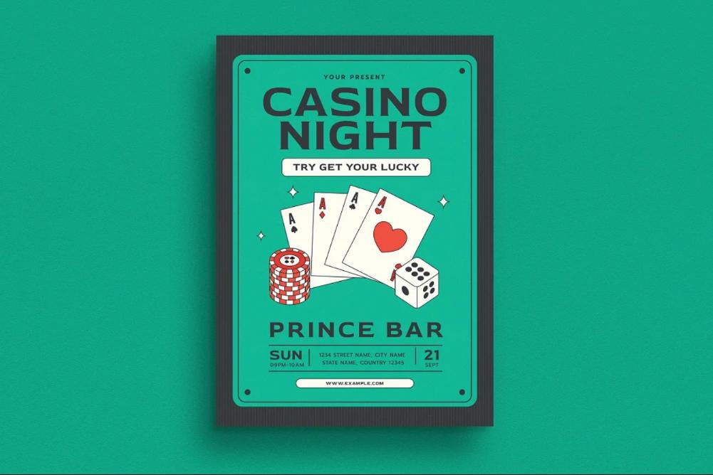 Casino Night Flyer Template