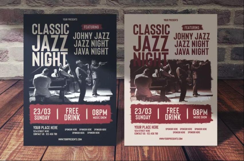 Classic Jazz Night Poster