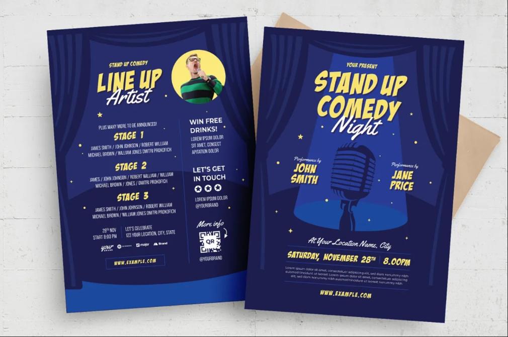 Colorful Comedy Show Flyer