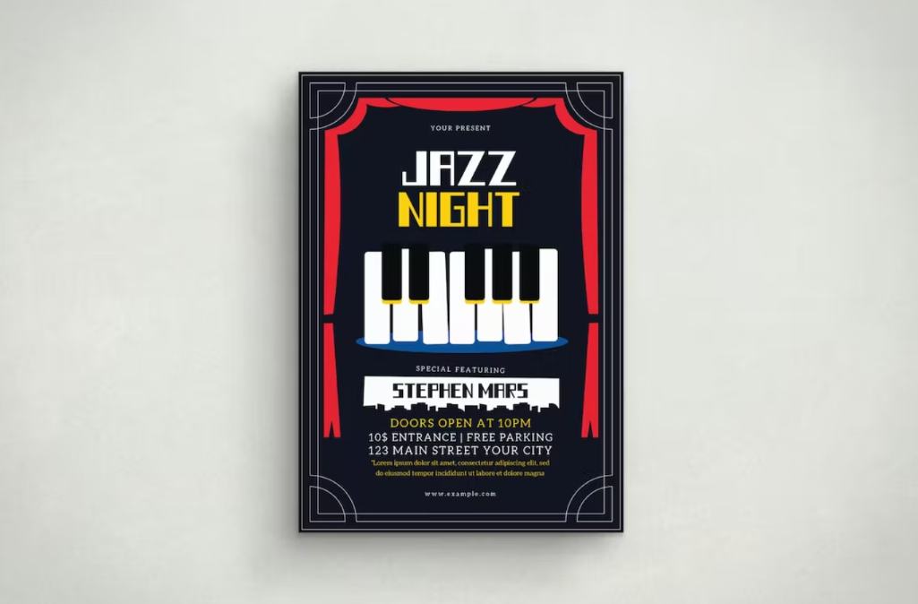 Colorful Jazz Poster Dsign