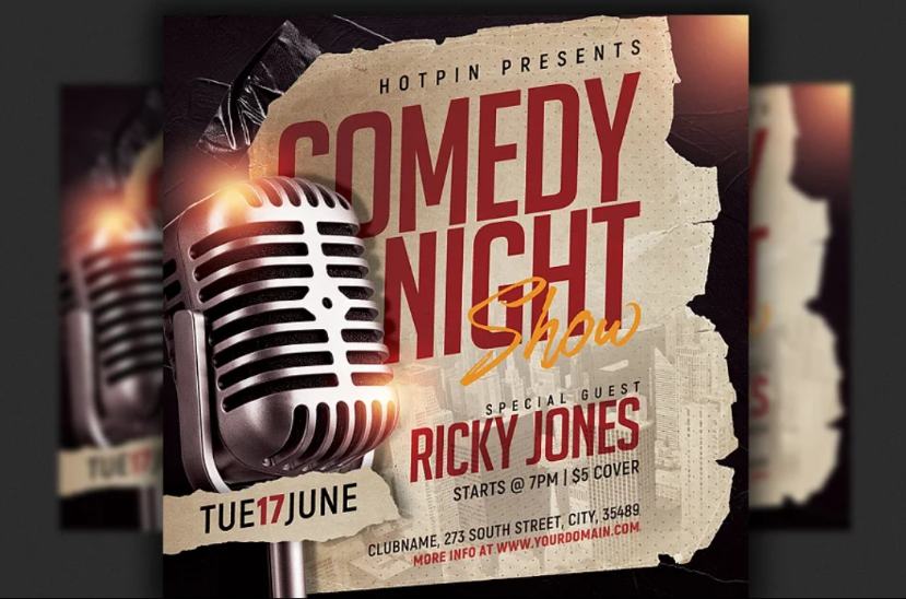 Comedy Night Show Flyer Template