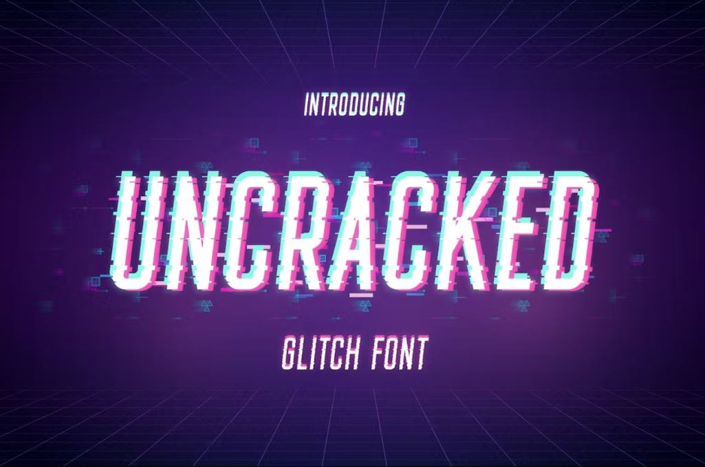 Cracked Style Display Font