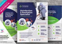 Disinfection services flyer template