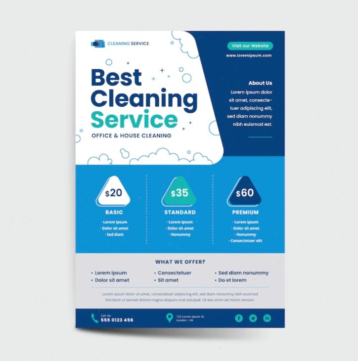 Free Cleaning Services Flyer Design