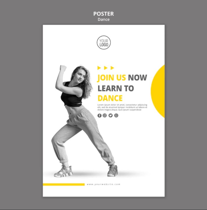 Free Dance Lessons Flyer Template