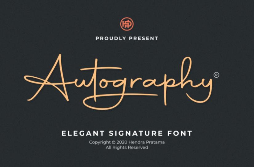 Free Elegant Autograph Font