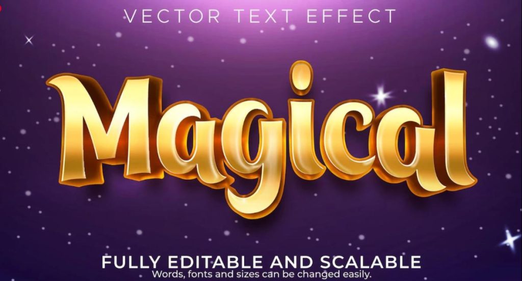 Free Fully Editable Magical Text