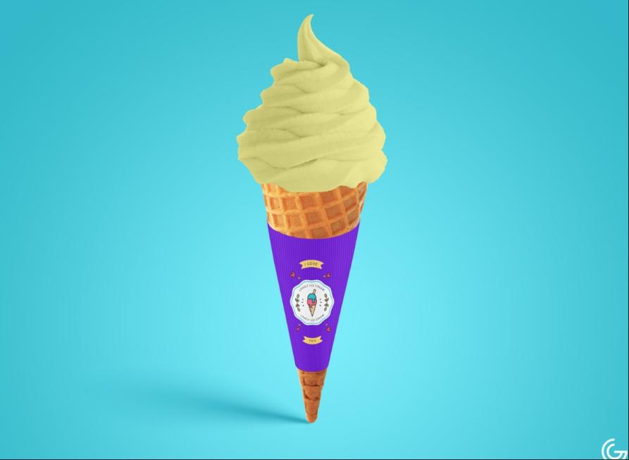 Free Ice Cream Branding Mockup