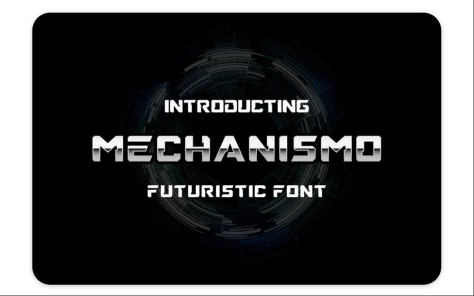 Free Mechanic Display Font