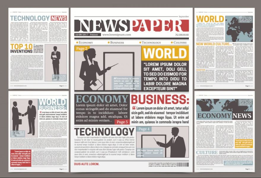 Free Newspaper Vector Background