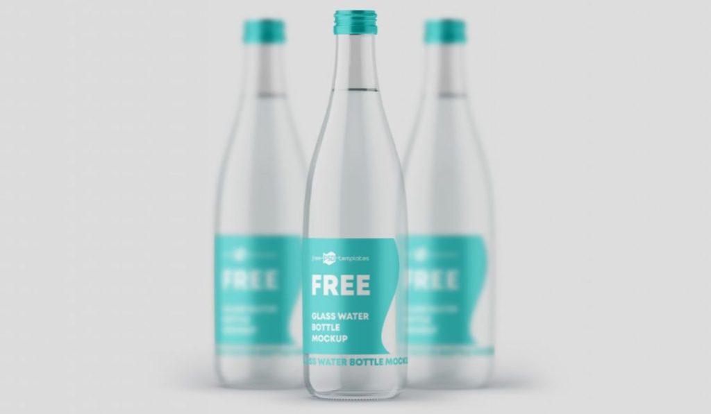 Free Realistic Bottle Branding Presentation