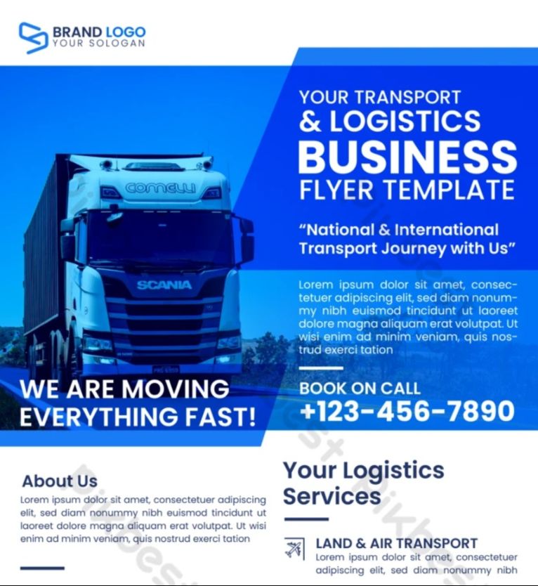 Free Transport Business Flyer