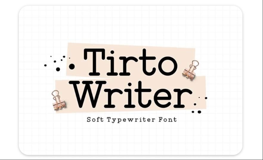 Free Typewriter Display Fonts