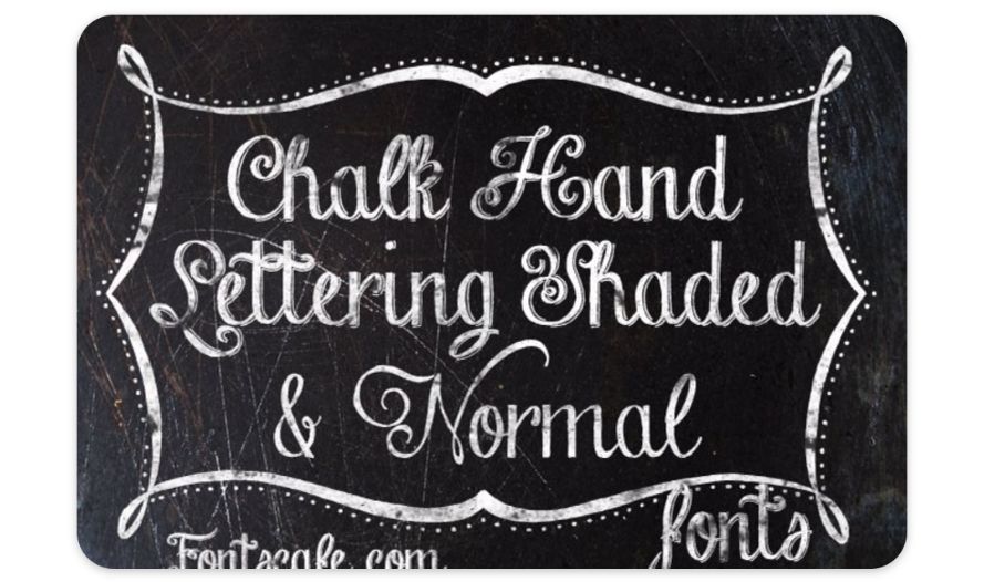 Free hand Letering Style Fonts