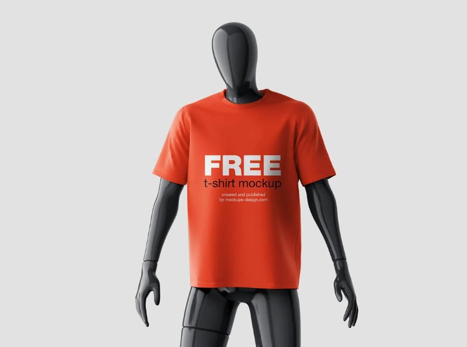 Free mannequin T Shirt PSD