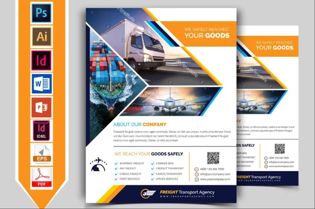 Freight Agency Flyer Temmplate