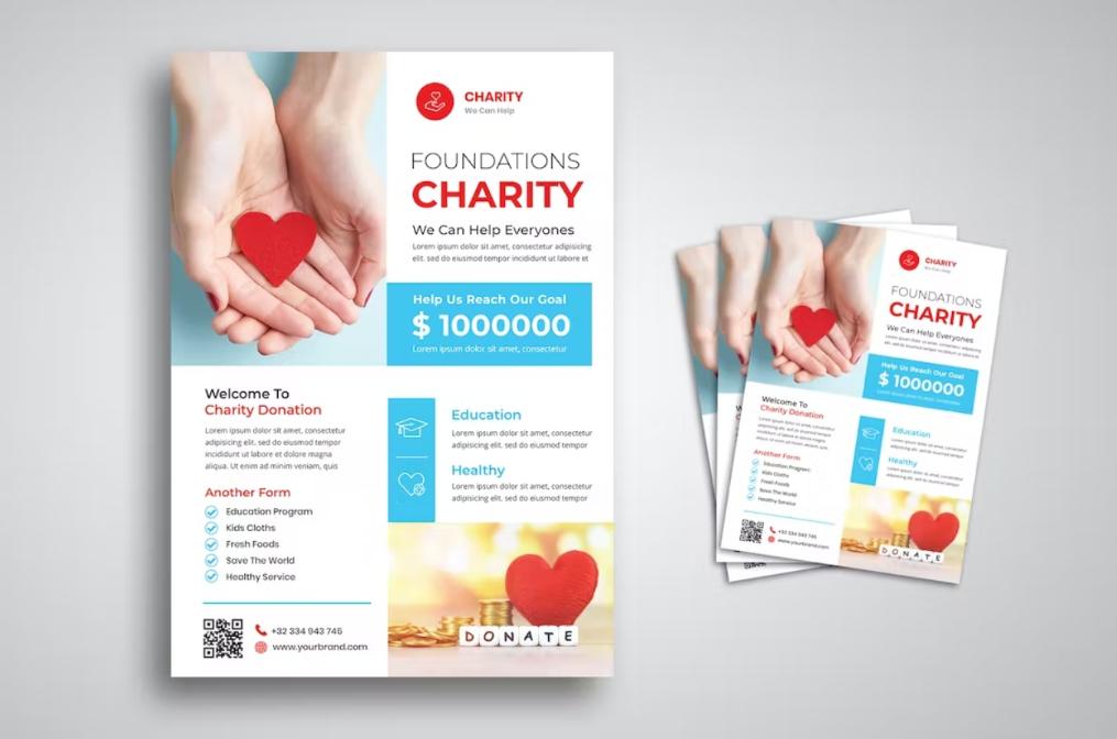 Fully editable Charity Poster