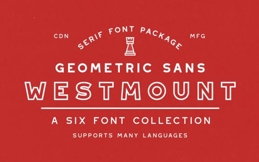 Geometric Outline Display Typefaces