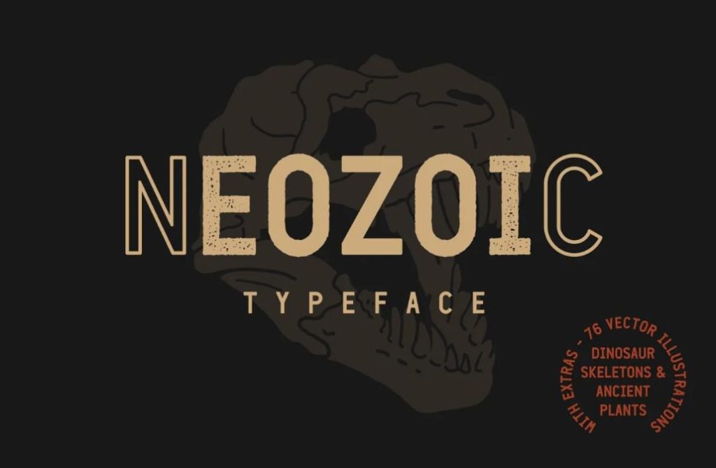Grunge and Outline Style Fonts