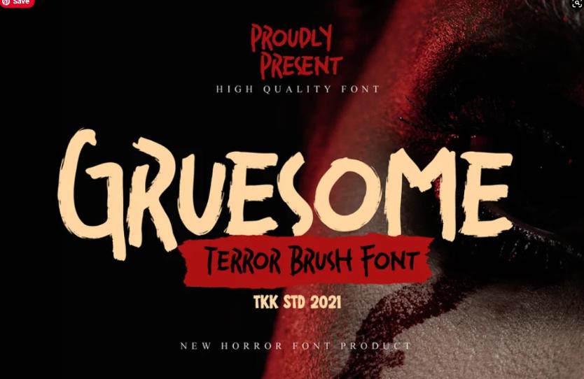 High Quality Terror Brush font