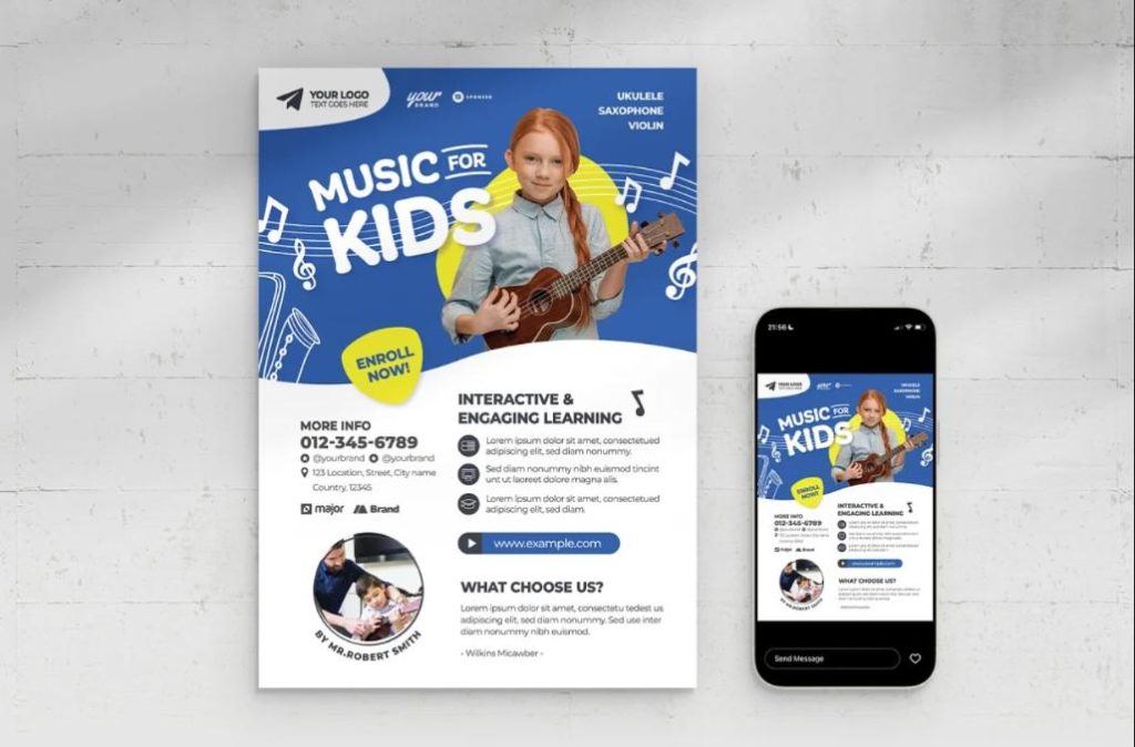 Kids Music Lessons Promotional Set