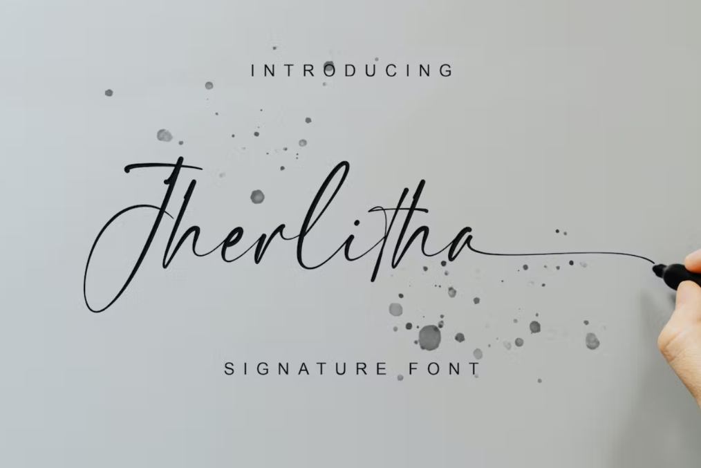Luxury Pen Style Display Font