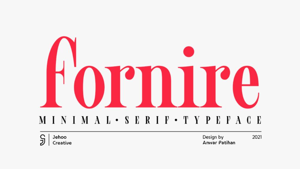 Minimal Serif Typefcaes