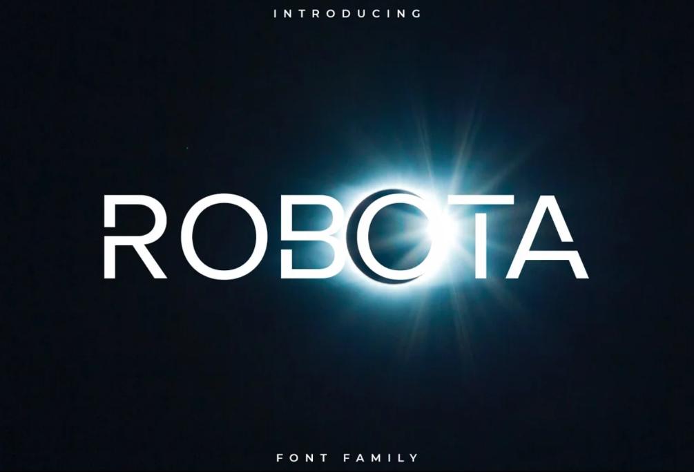 Modern Robotic Style Fonts