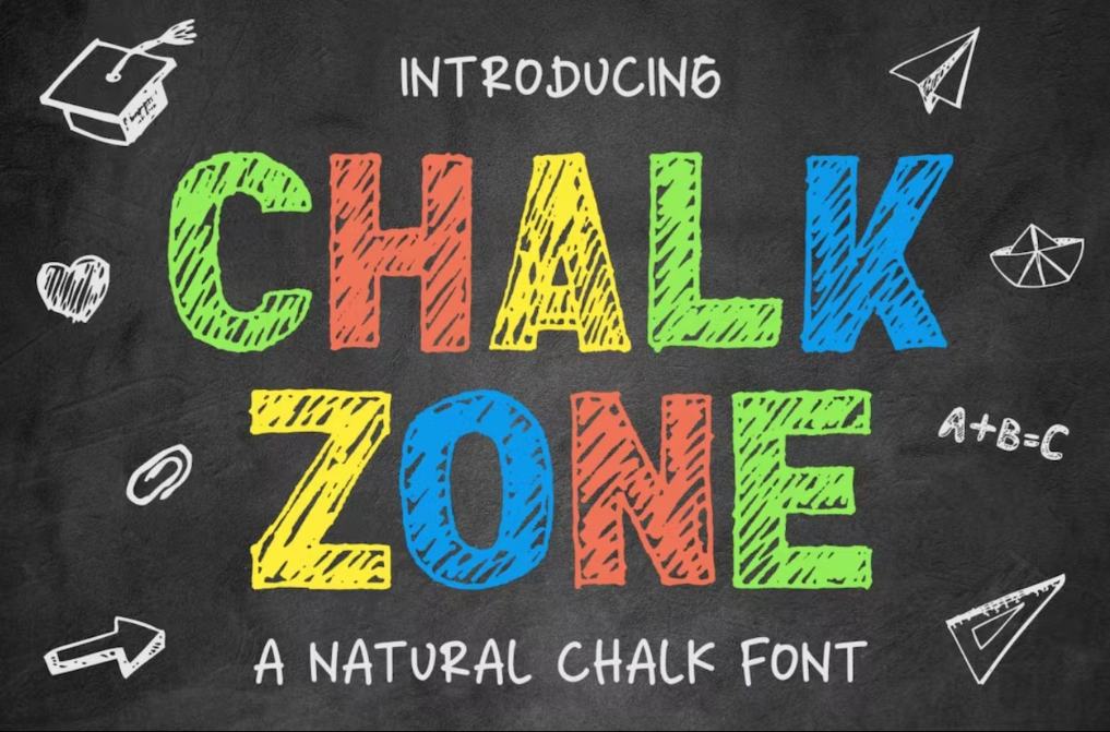 Natural Sketch Style Display Typeface