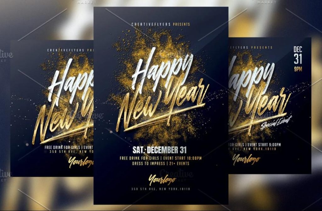New Year Club Event Flyer