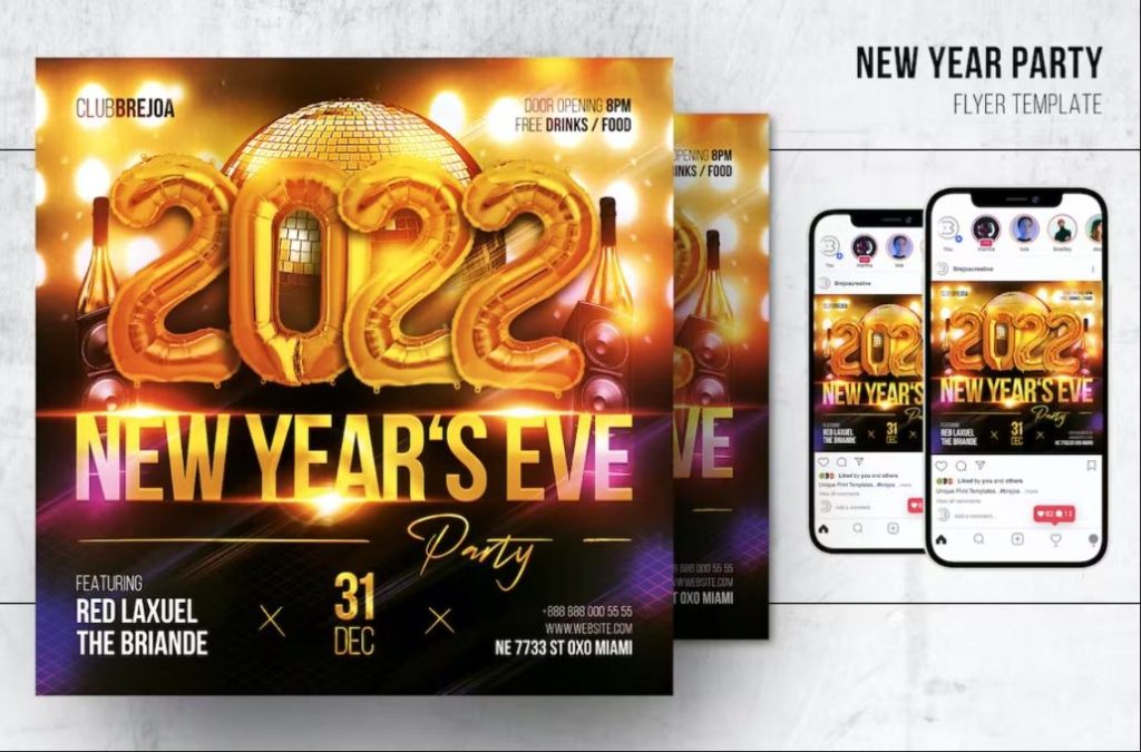 New Year Party Promotional Set