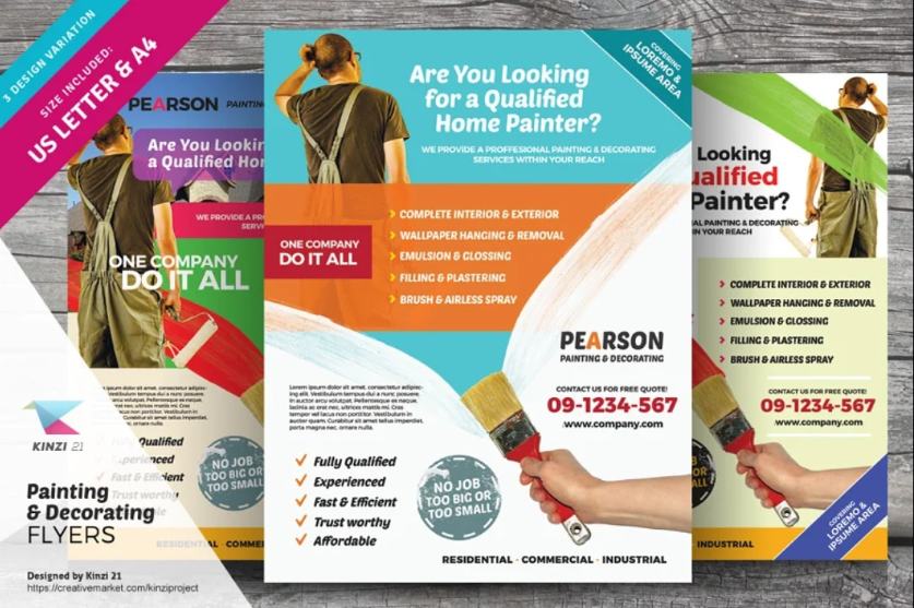 Painting and Decoration Services Flyer