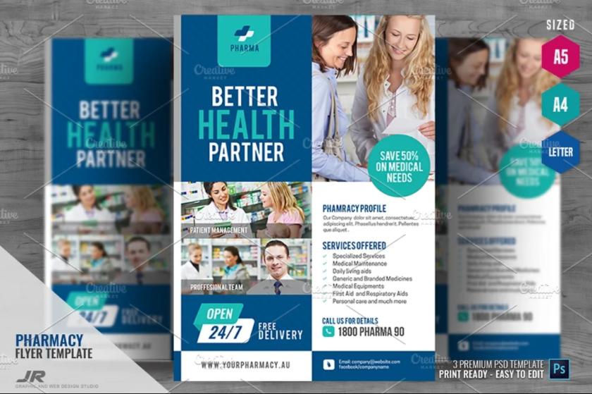 Pharmacy Promotional Flyer Ddesign