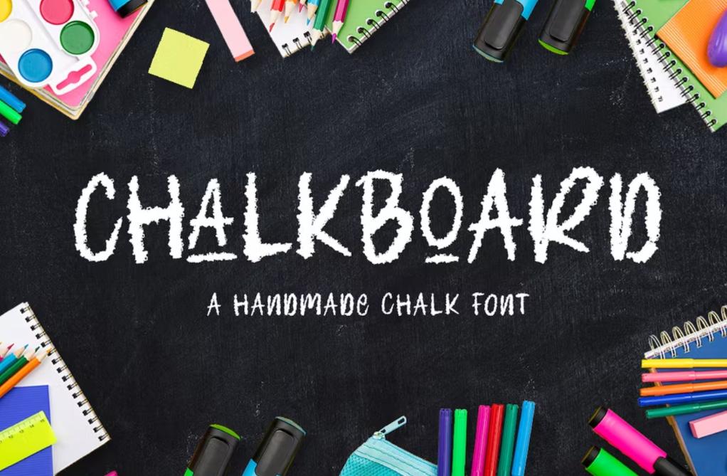 Professional Chalkboard Display Fonts
