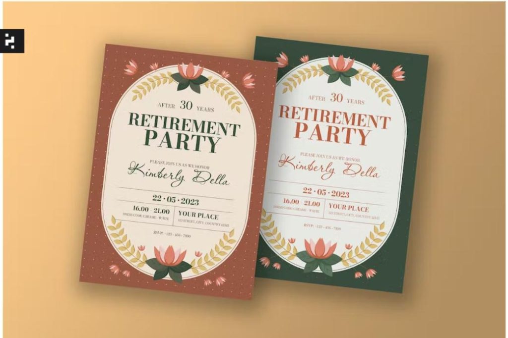 Retirement Party Poster Design